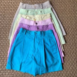 Lot of 6 pairs - Liz Claiborne high waisted shorts
